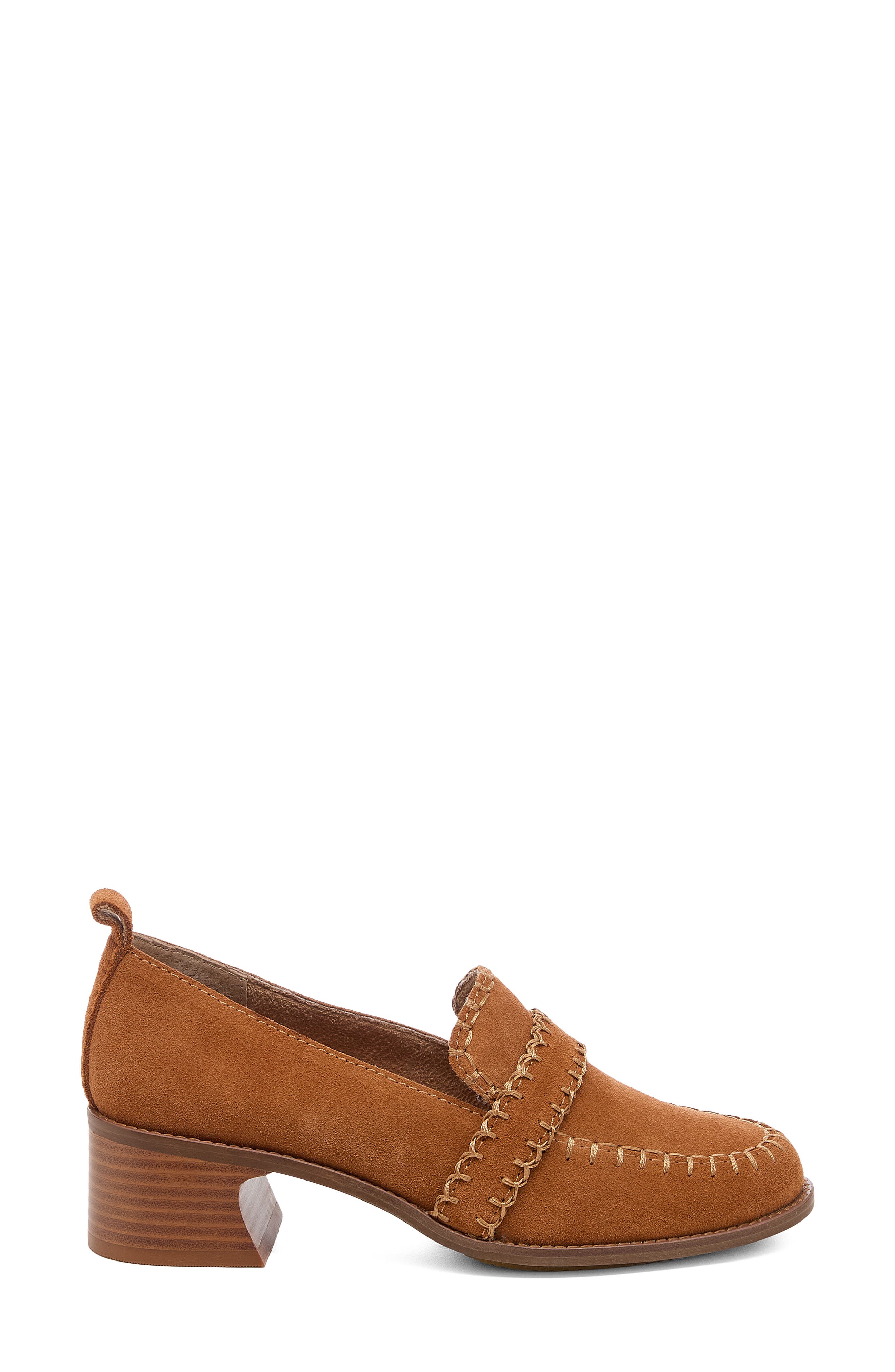 Halo Loafer Pump, Alternate, color, BURNT COGNAC