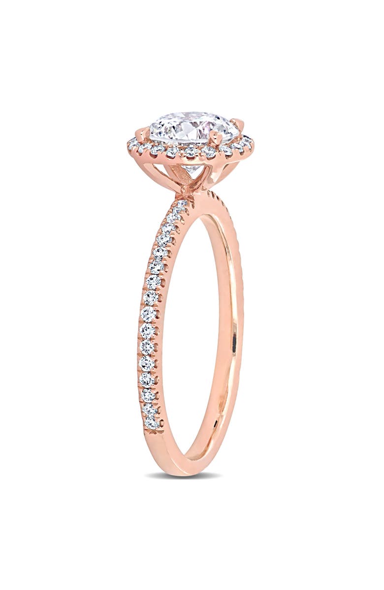 Julianna B. Diamond Halo Engagement Ring 14k Rose Gold, Alternate, color, 14K Rose Gold
