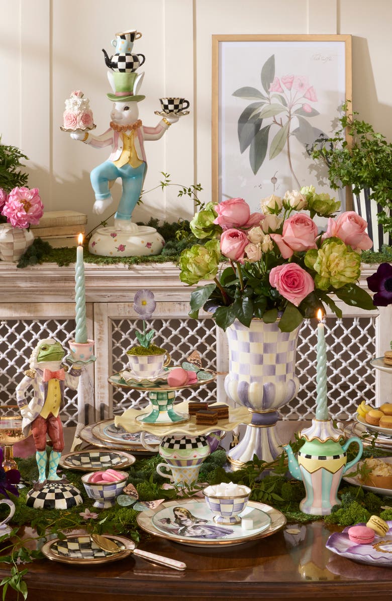 MACKENZIE CHILDS Rose Rabbit Centerpiece, Alternate, color, Multi