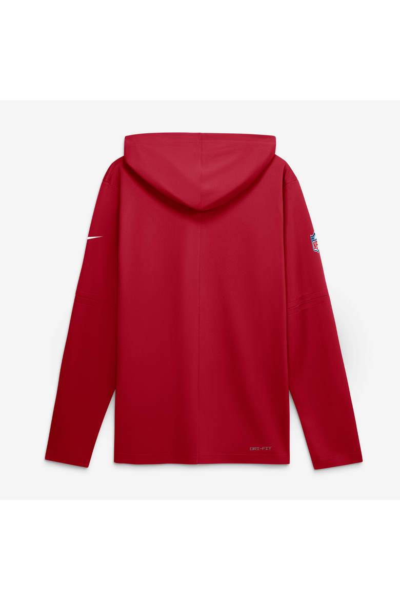 Men's Nike Red Tampa Bay Buccaneers Sideline Game On Lightweight Long Sleeve Hooded Dri-FIT Top, Alternate, color, Red