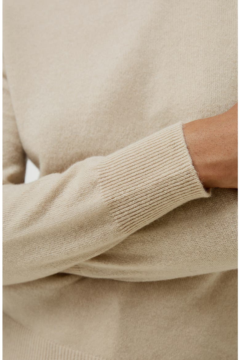 Women's Pure Cashmere Turtleneck Sweater, Alternate, color, Beige/Khaki