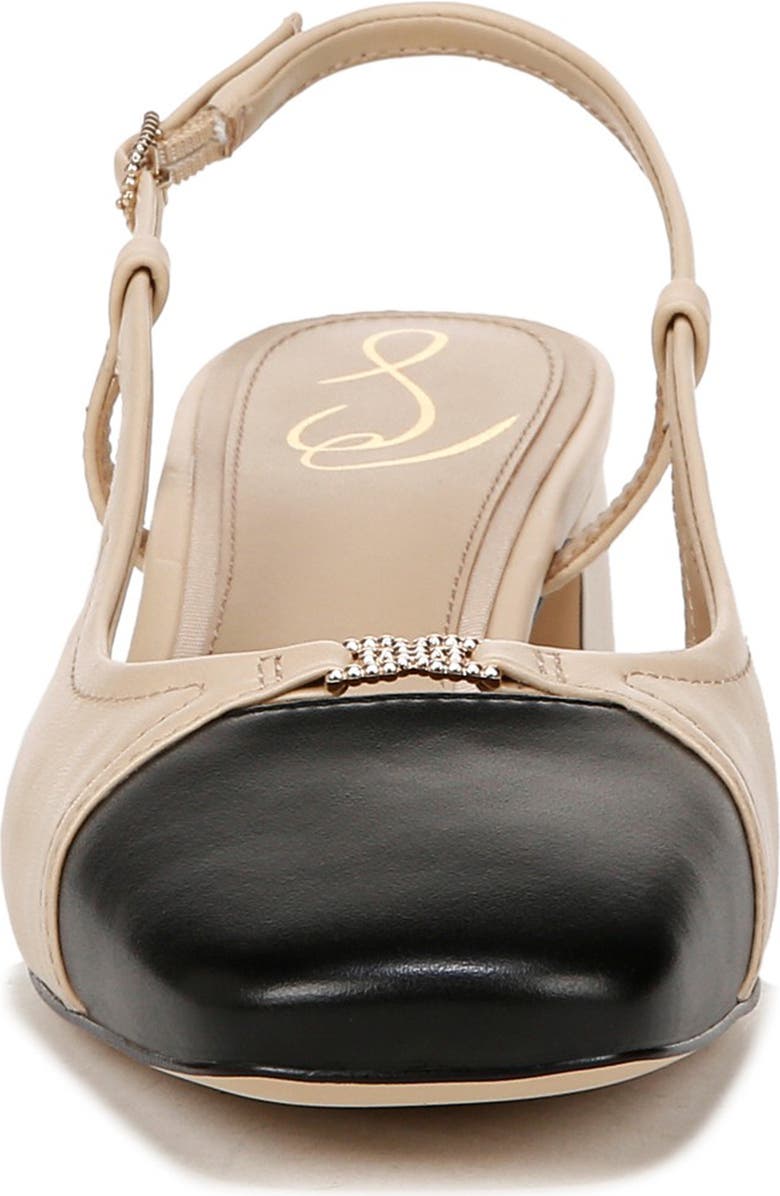 Sam Edelman Tarra Slingback Pump, Alternate, color, New Summer Sand/ Black