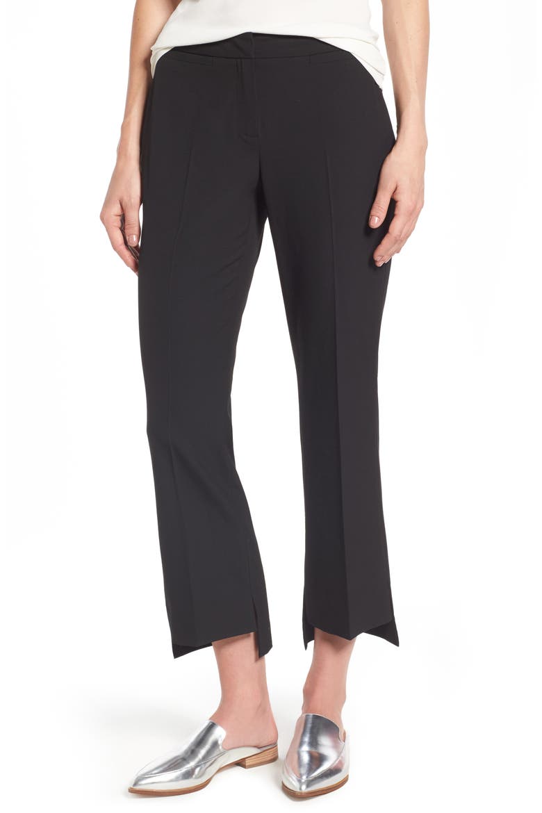Step Hem Pants, Main, color, BLACK