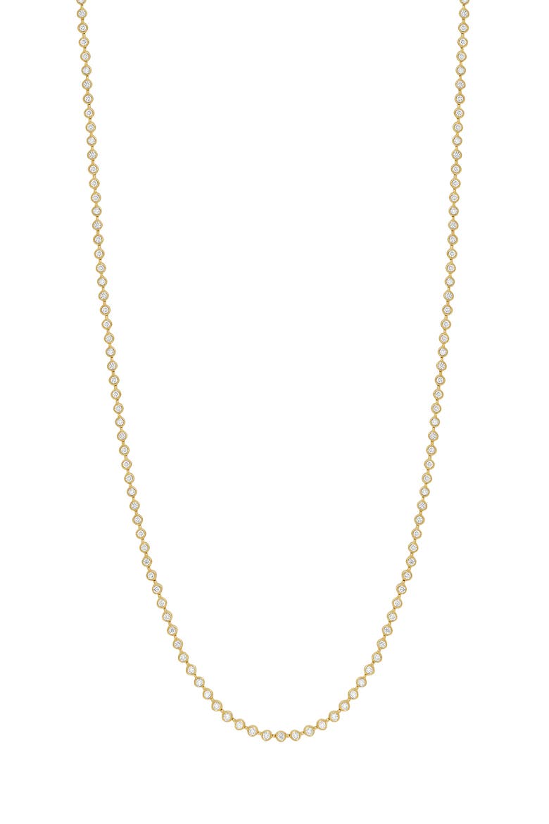 Monaco Diamond Tennis Necklace (Nordstrom Exclusive), Main, color, 18K YELLOW GOLD
