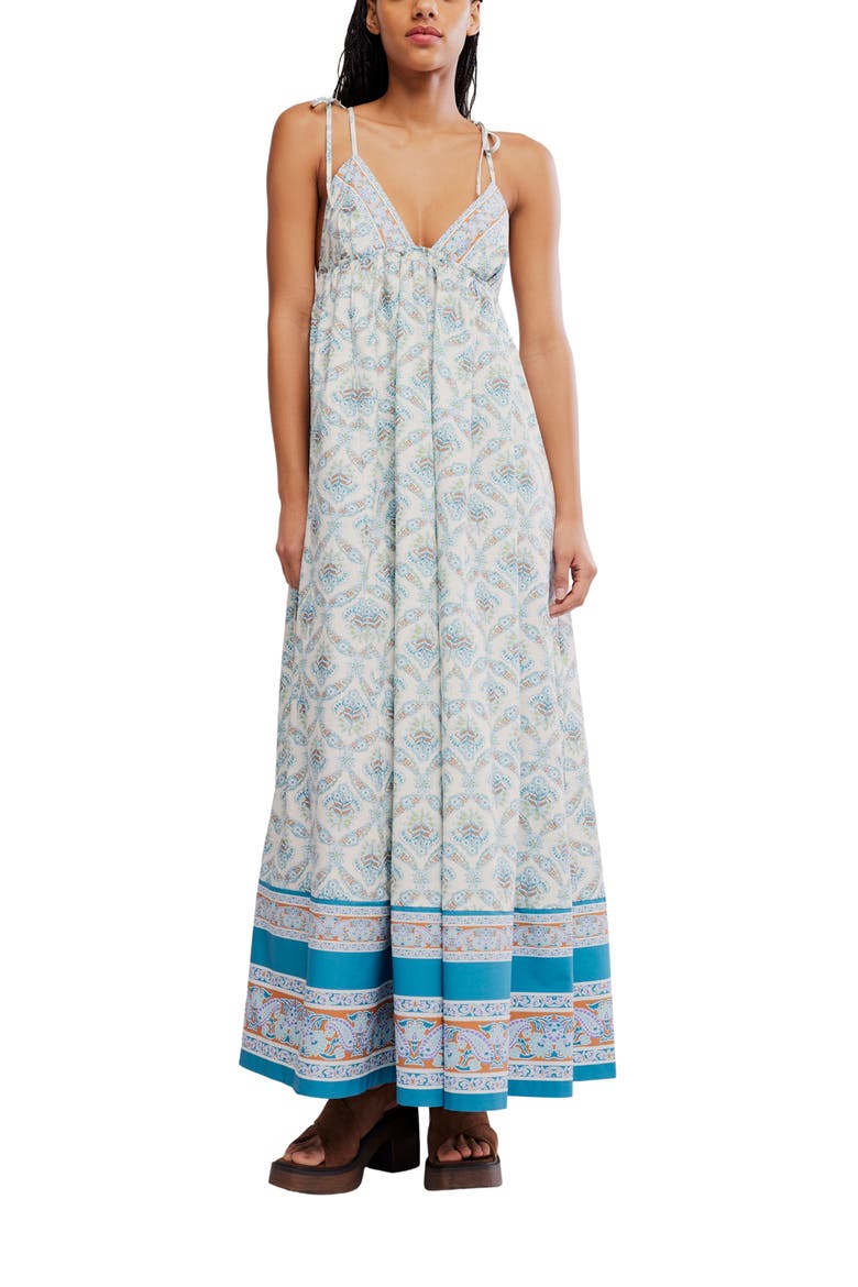 Sorrento Stroll Print Maxi Dress, Main, color, IVORY COMBO