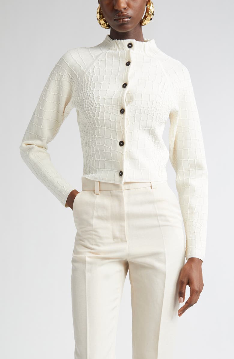 Jacquemus The Scala Cardigan, Main, color, Off-White