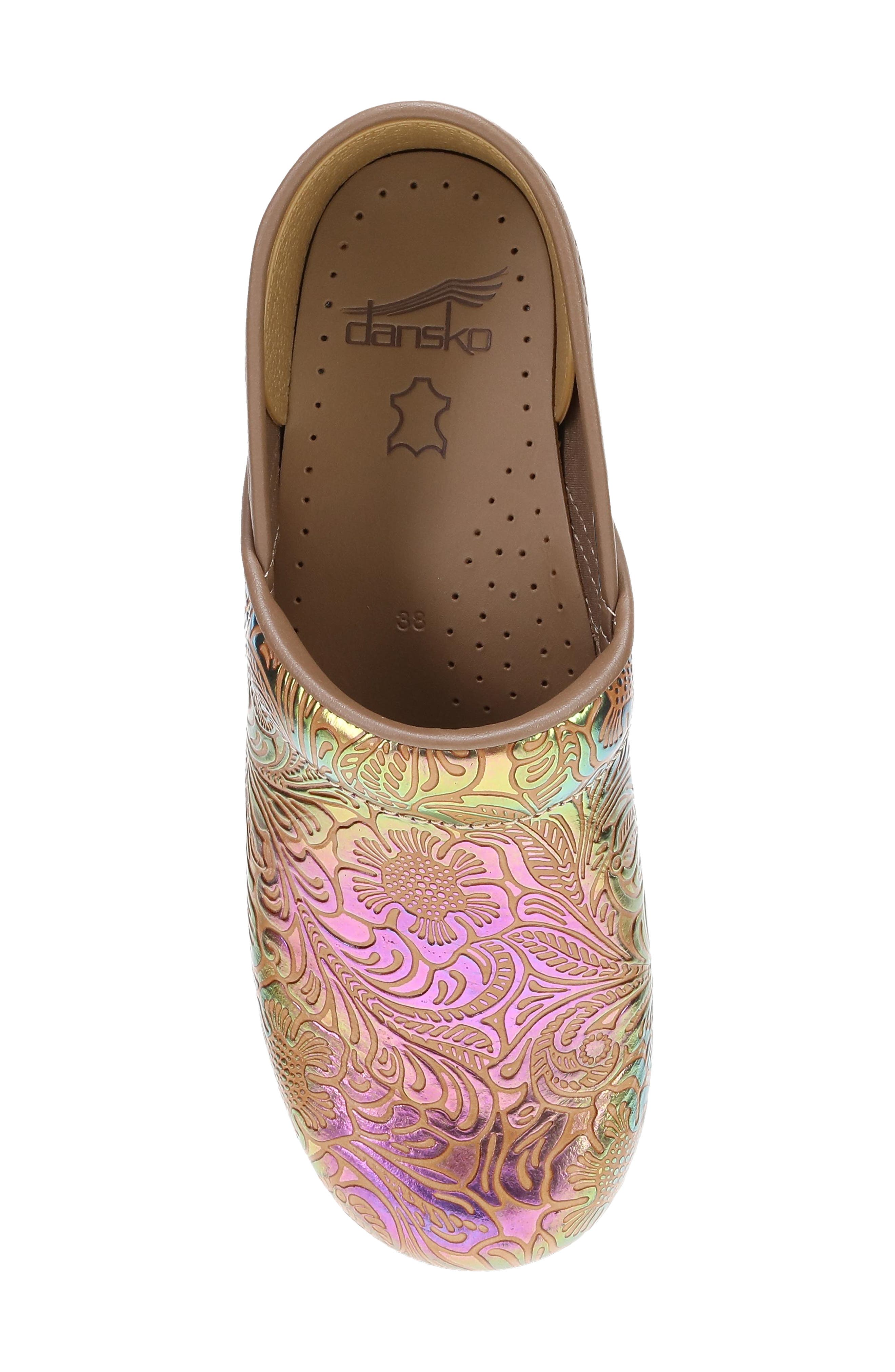 'Professional' Clog, Alternate, color, MULTICOLOR TOOLED