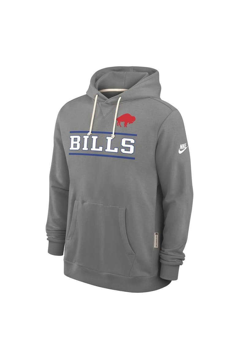 Men's Nike Gray Buffalo Bills Standard Issue Replay Officials Alternate Dri-FIT Hoodie, Alternate, color, Gray
