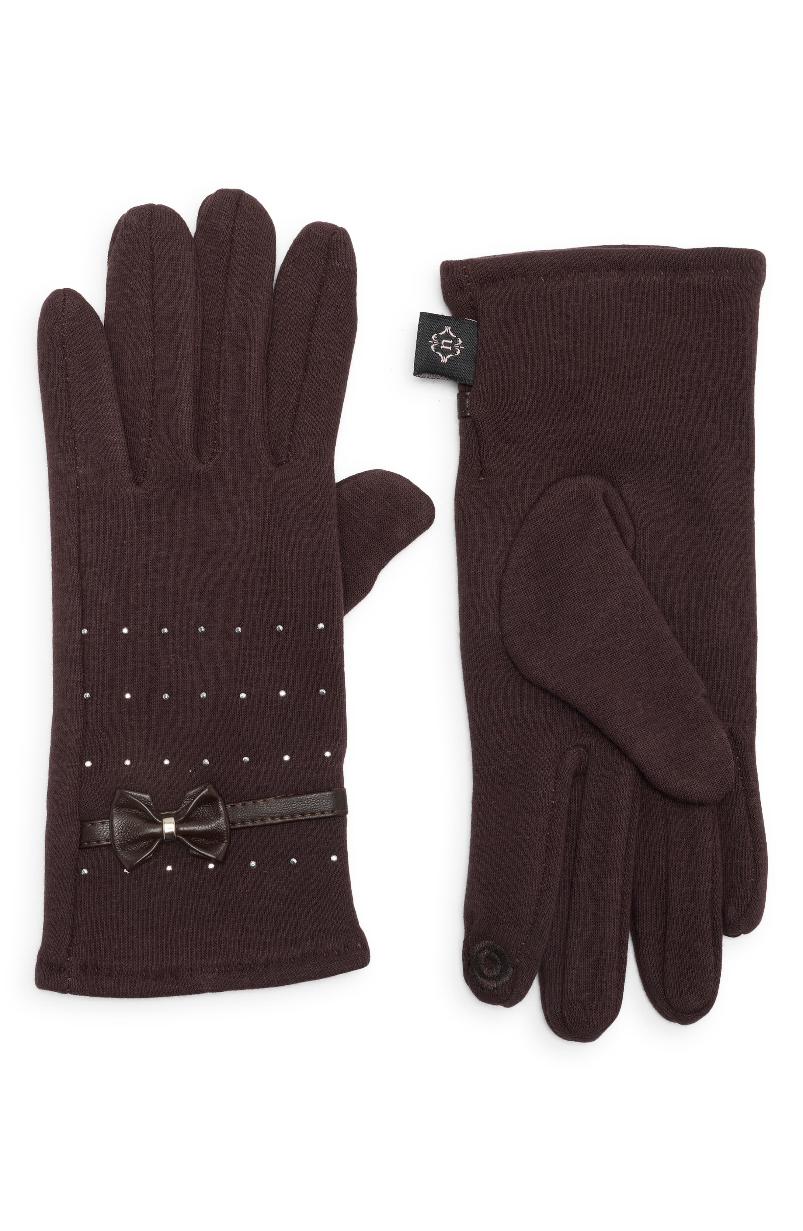 Nanette Lepore Studded Bow Gloves