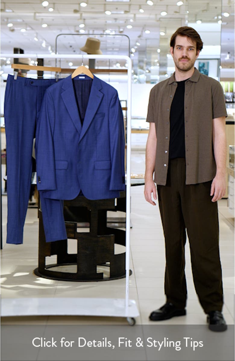 Hartford Classic Fit Blue Wool Suit, sales video thumbnail