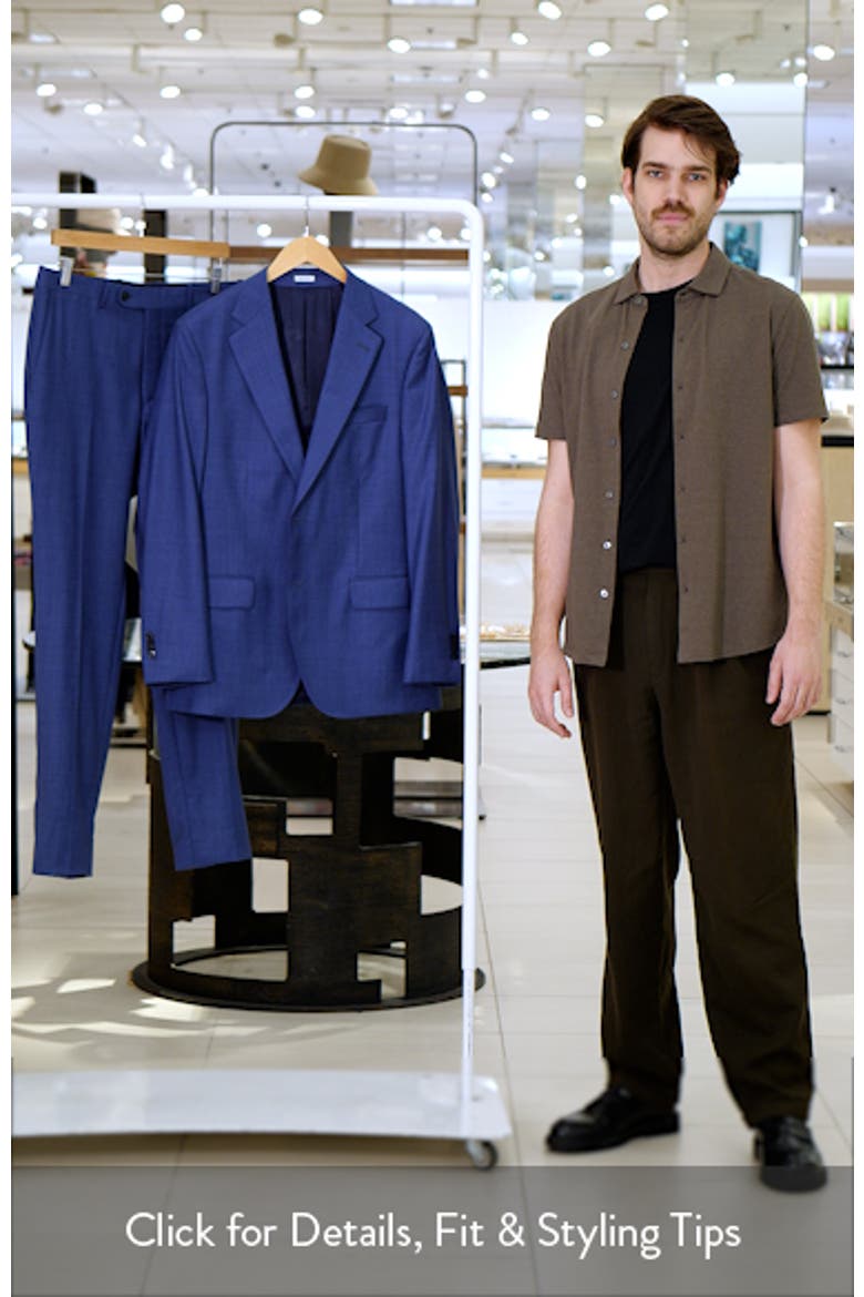 Hartford Classic Fit Blue Wool Suit video
