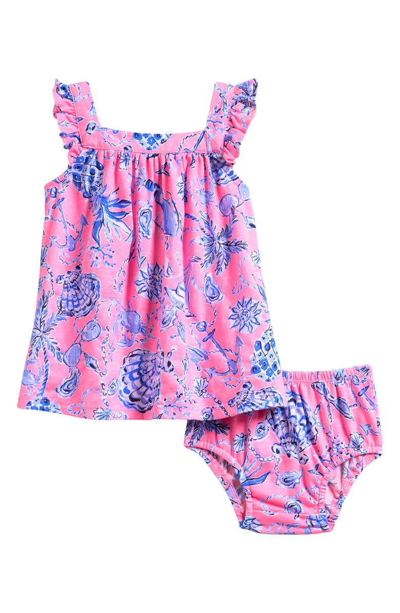 Lilly Pulitzer<sup>®</sup> Plumeria Print Dress, Main, color, Rousseau Pink