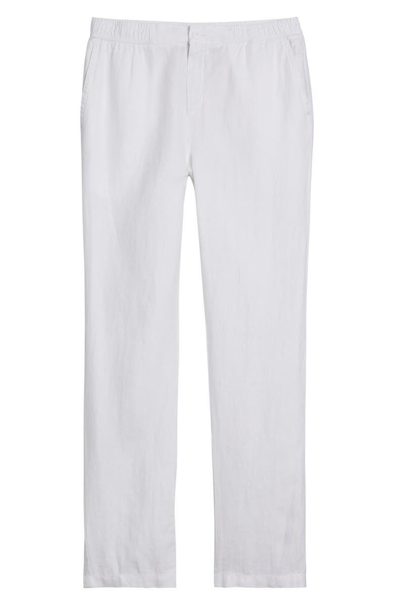 Bugatchi Tristan Drawstring Linen Pants, Alternate, color, 