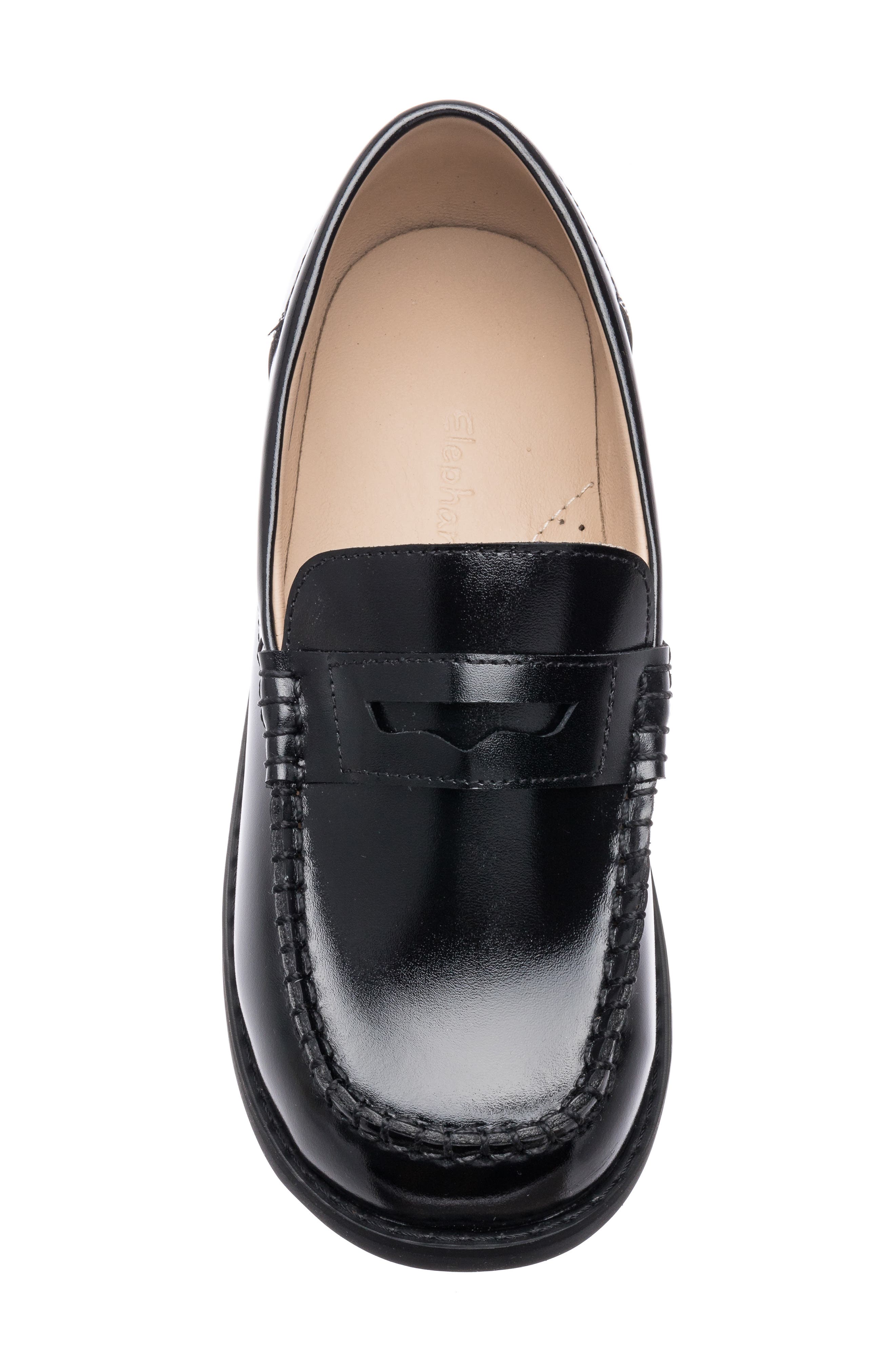 Elephantito Scholar Penny Loafer, Alternate, color, Black