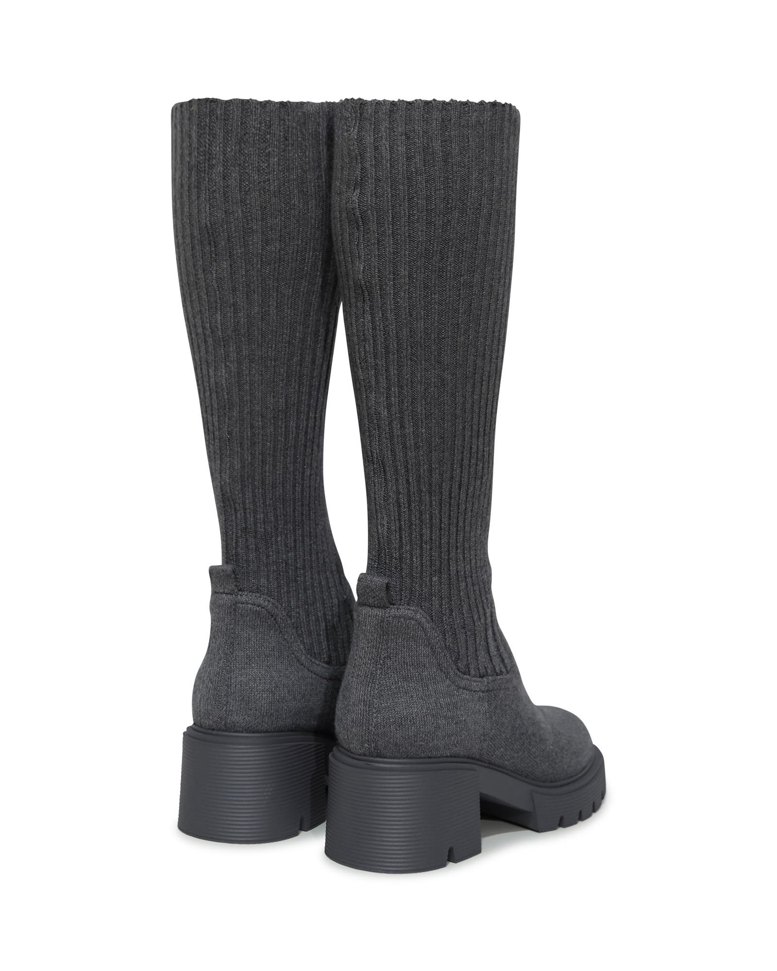 Tokyo Lights Rib Sock Boot, Alternate, color, Grey