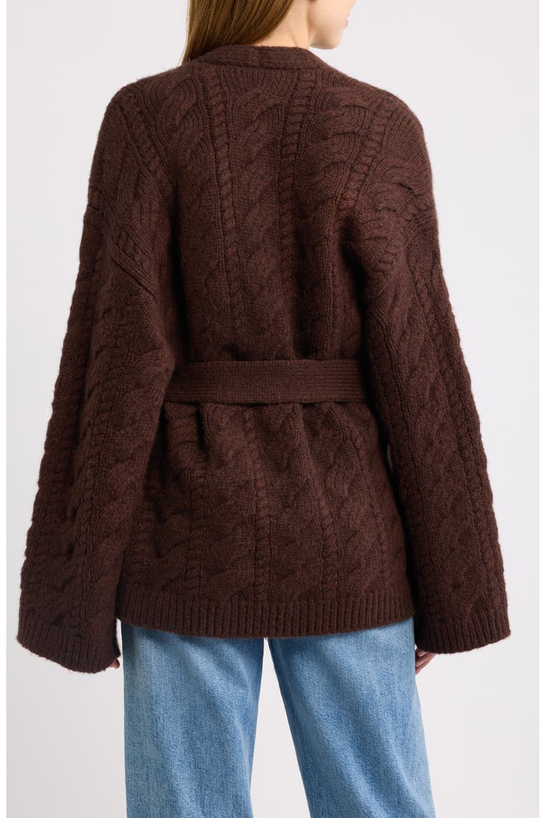 Alpine Cable Cardigan, Alternate, color, SYCAMORE BARK