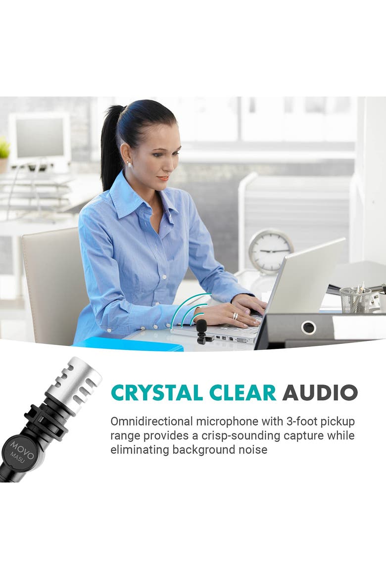 MA5U Pocket Audio Microphone - USB Compatible, Alternate, color, Black
