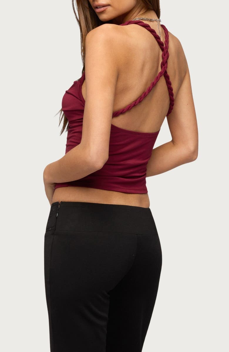 EDIKTED Cailinne Braided Twist Top, Alternate, color, 