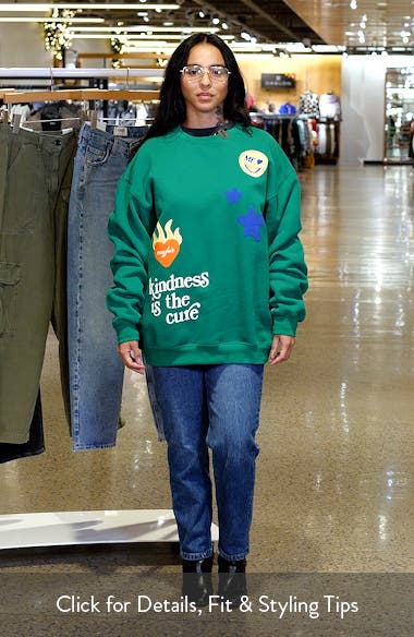 THE MAYFAIR GROUP Kindness is the Cure Crewneck Sweatshirt (Women ...