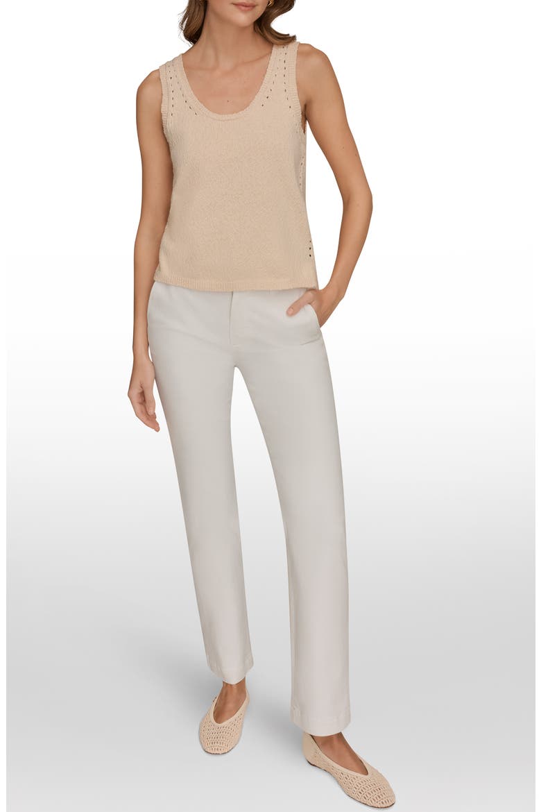 Pointelle Stitch Sweater Tank, Alternate, color, SCALLOP SHELL