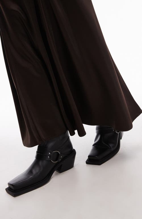 Shop Topshop Satin Godet Maxi Skirt