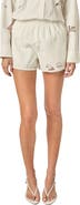 English Factory Embroidered Cotton Poplin Shorts
