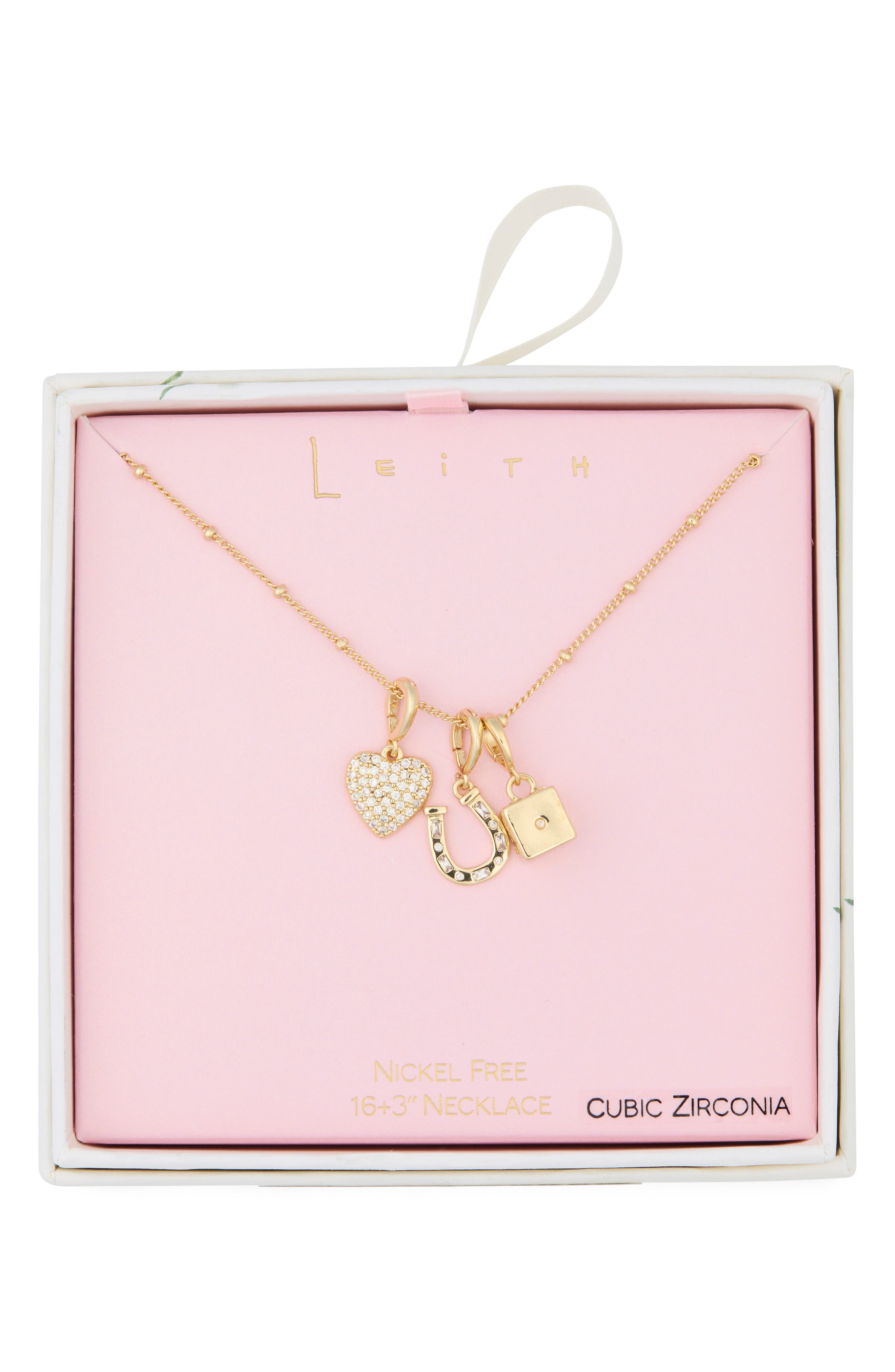 Leith Luck & Love Charm Necklace