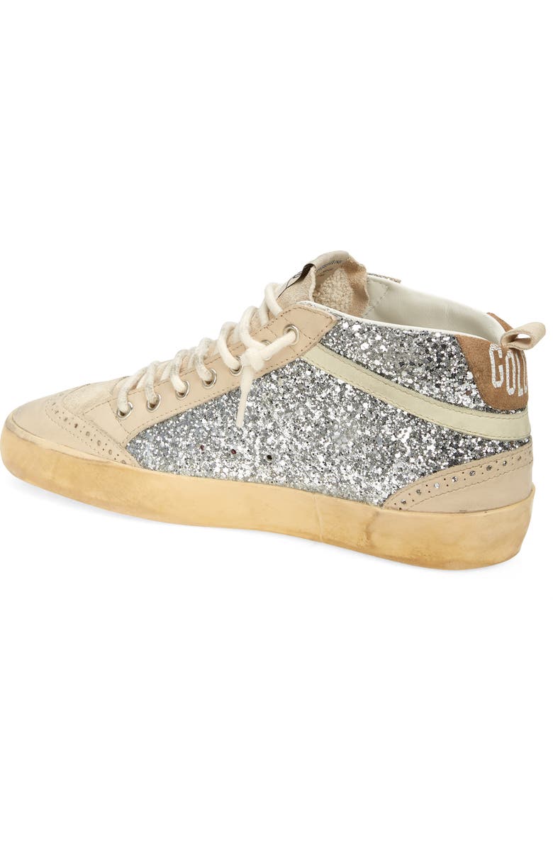 Golden Goose Mid Star Glitter Sneaker, Alternate, color,