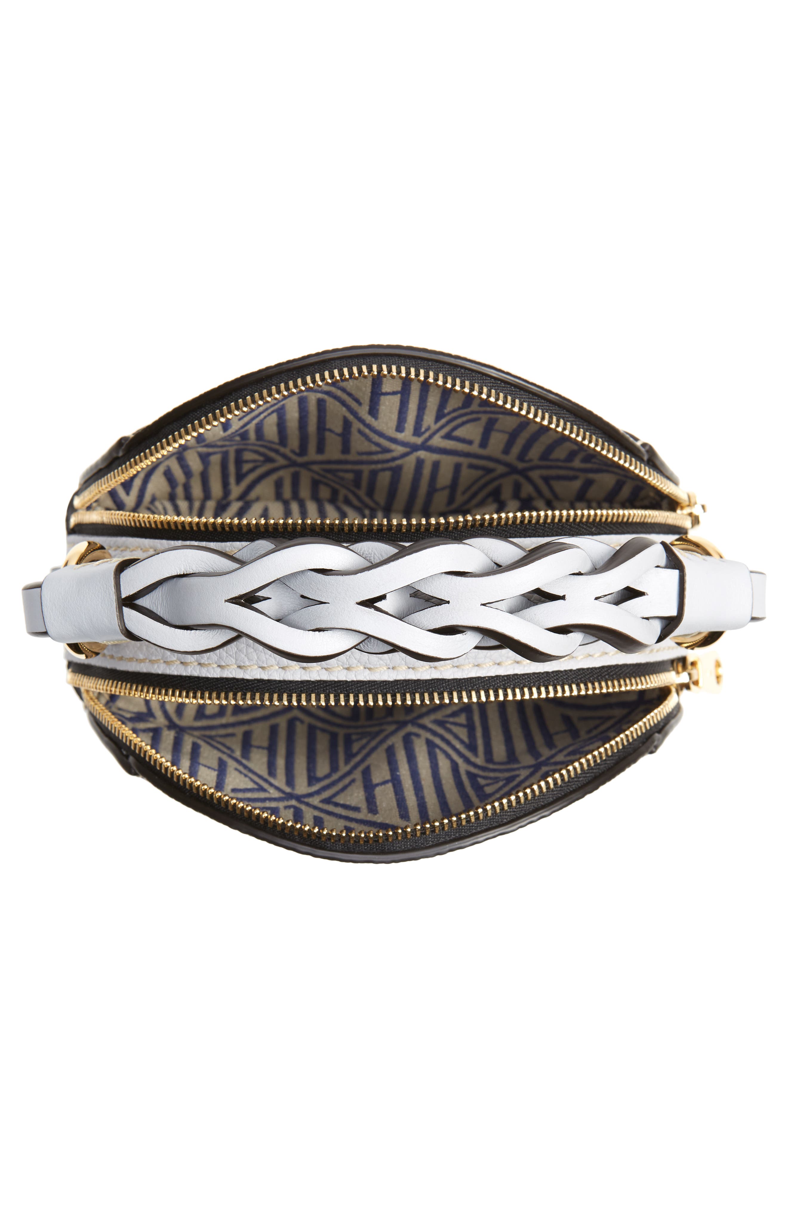 Chloé Mini Daria Braided Top Handle Leather Bag, Alternate, color, 