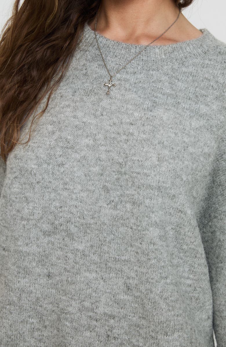 Princess Polly Ryanna Oversize Crewneck Sweater, Alternate, color, Grey