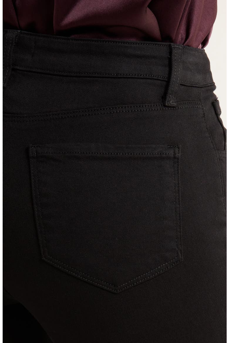 Selma Sleek Baby Bootcut Jeans, Alternate, color, NOIR