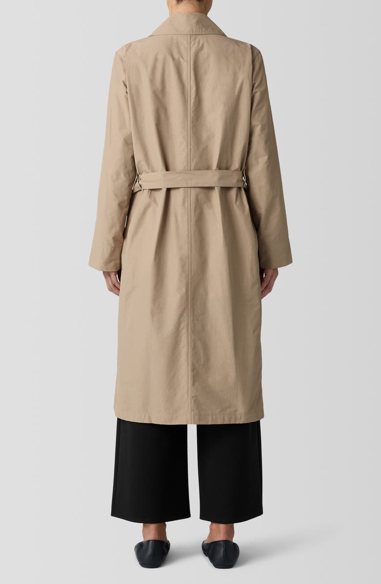 Eileen Fisher Organic Cotton Blend Trench Coat, Alternate, color, 