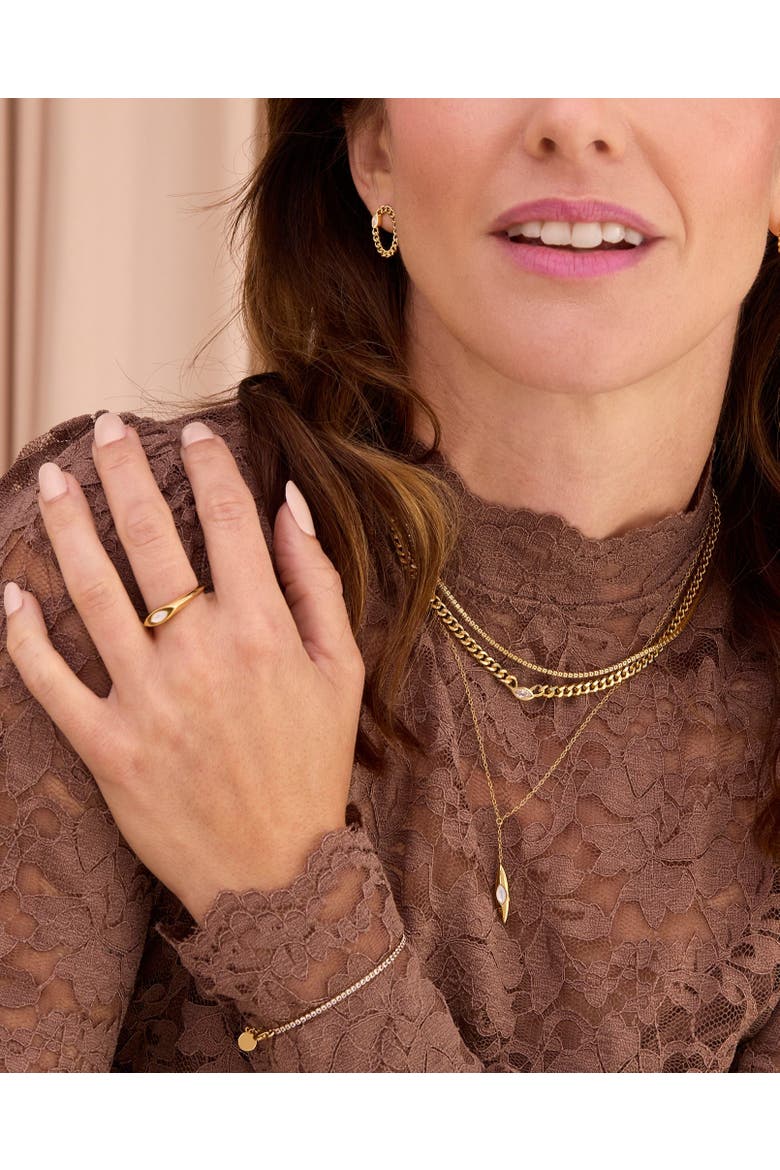 Calla Signet Pearl Ring, Alternate, color, Gold