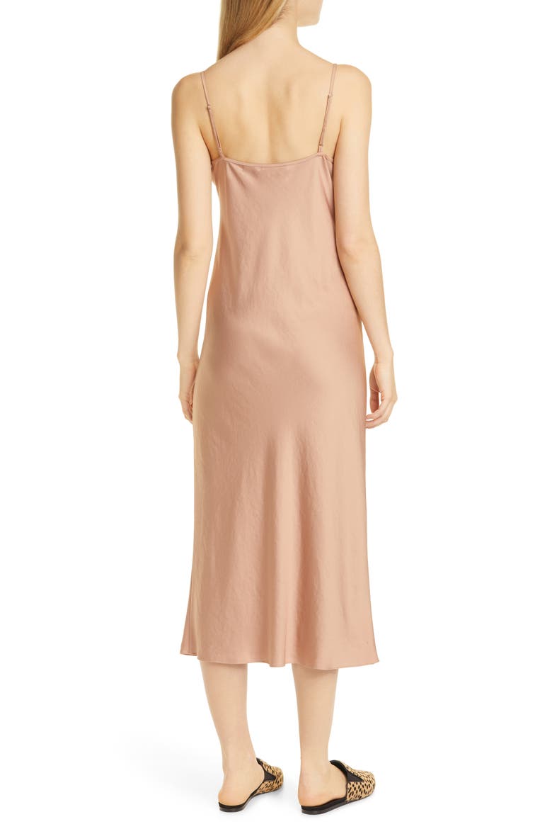 Everyday Bias Cut Satin Slipdress, Alternate, color, BLUSH