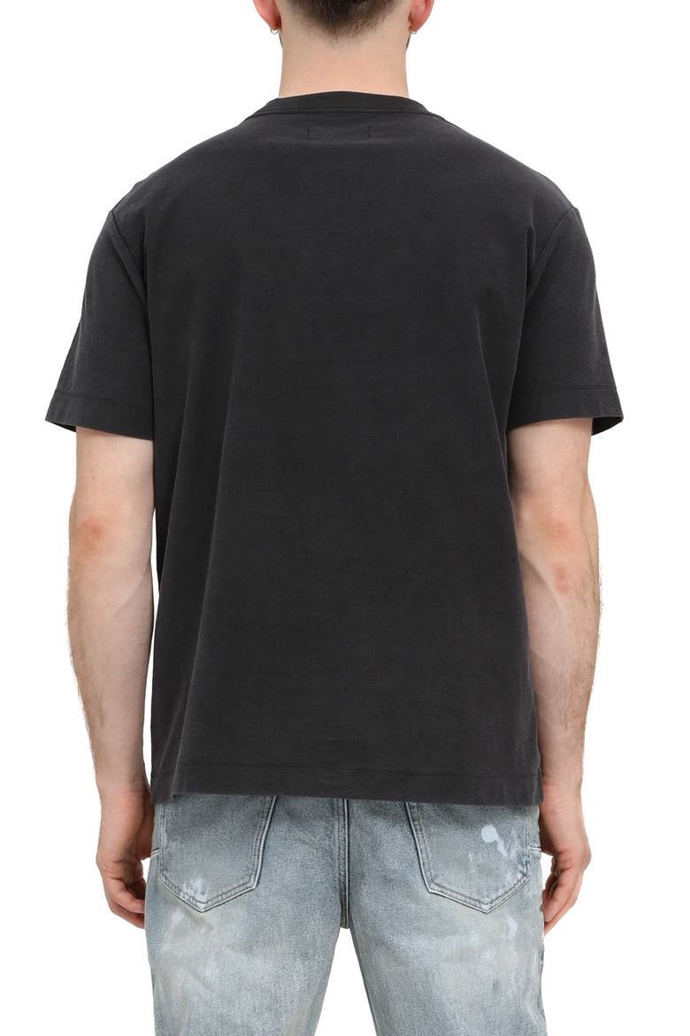 Textured Cotton Jersey Graphic T-Shirt, Alternate, color, BLACK