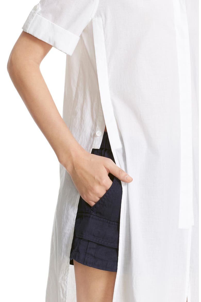 'Pascal' Short Sleeve Tunic, Alternate, color, BRIGHT WHITE
