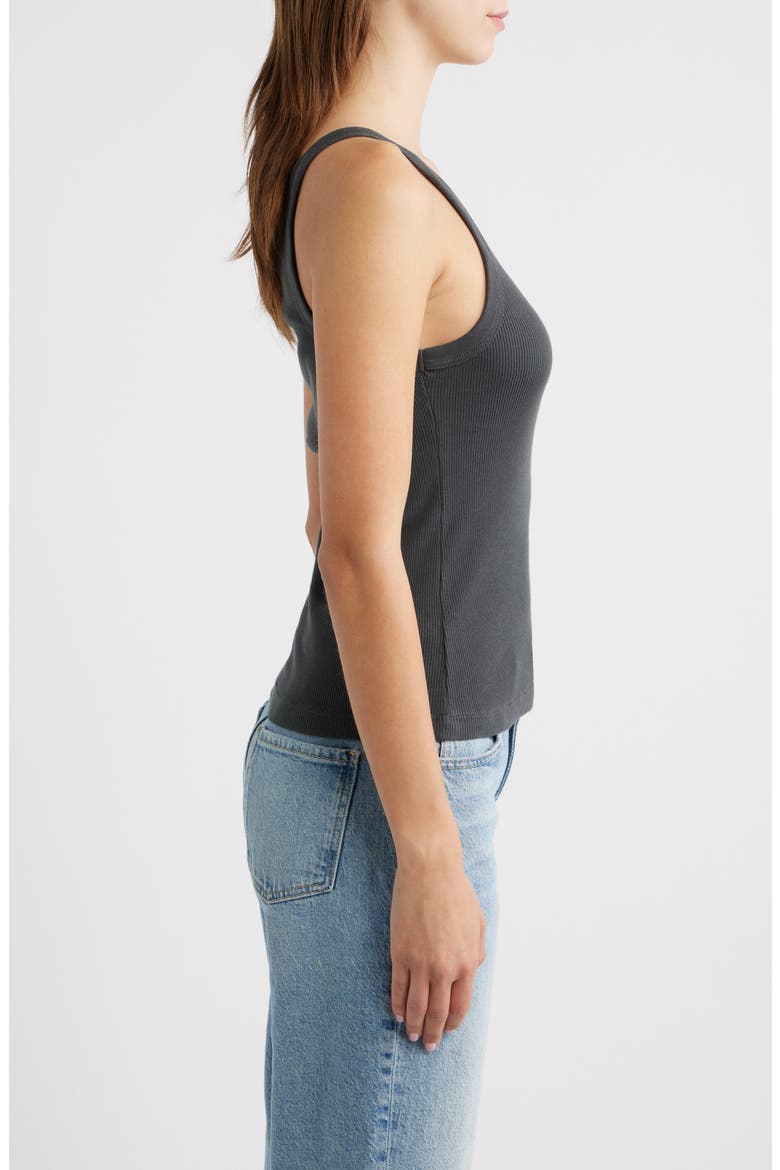 Ariel Cotton Rib Camisole, Alternate, color, WASHED BLACK
