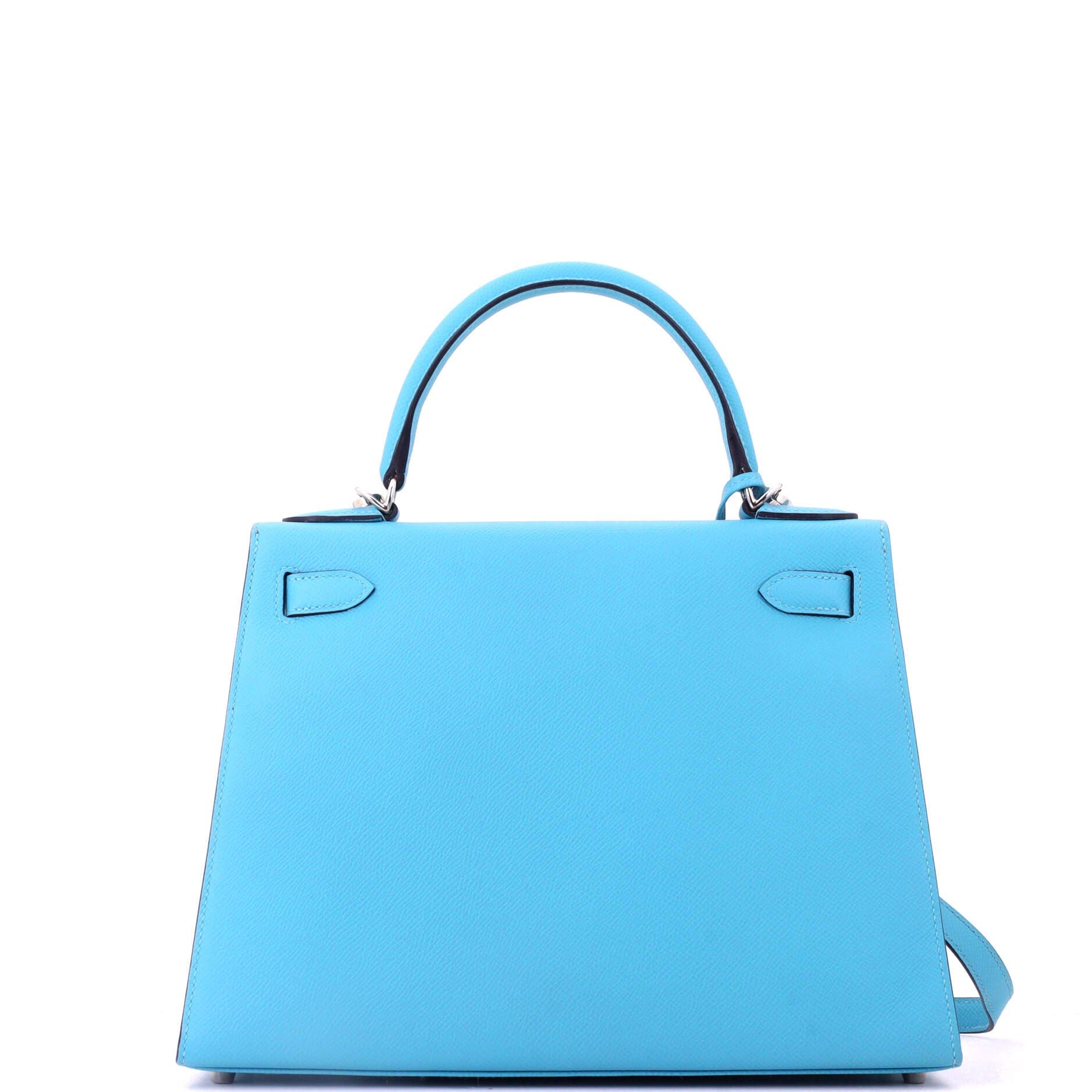 Kelly Handbag Blue Epsom with Palladium Hardware 28, Alternate, color, Bleu Celeste