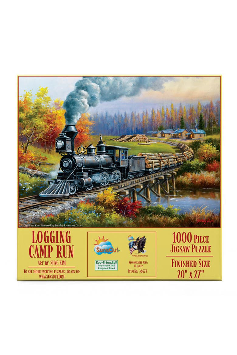 Logging Camp Run 1000 piece Jigsaw Puzzle for Adults, Alternate, color, Multicolor