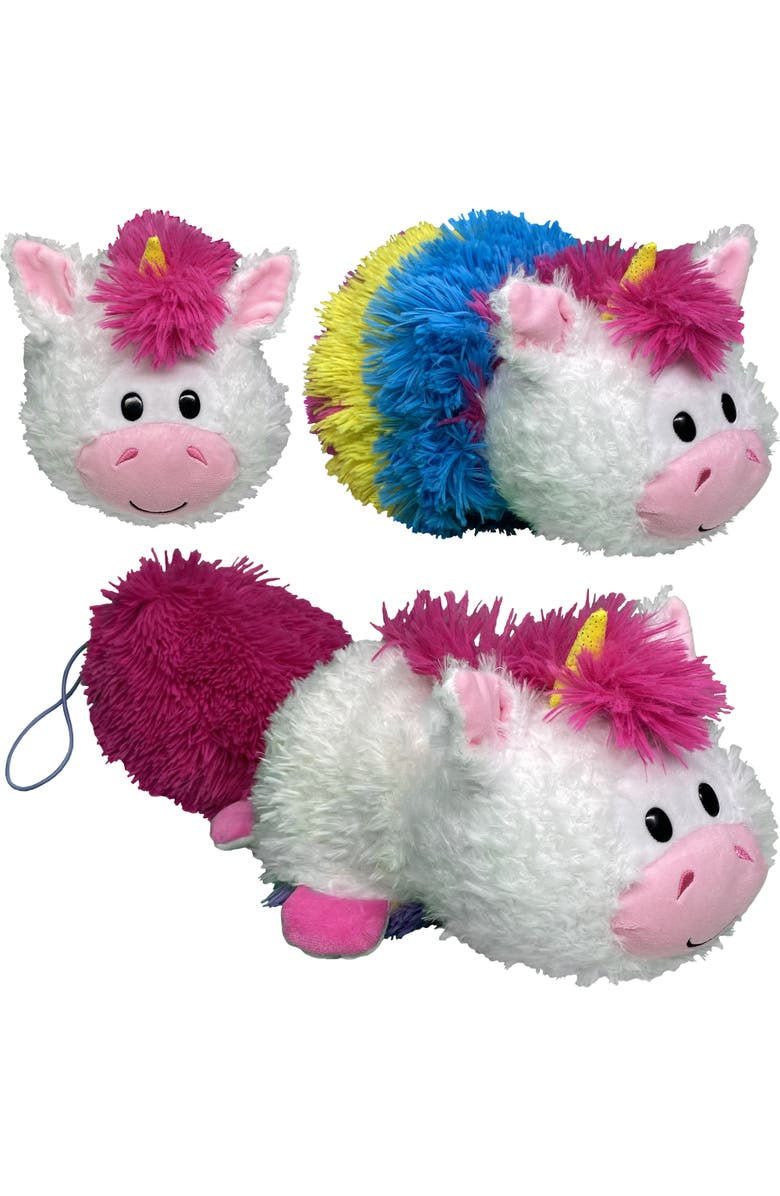 FlipaZoo Magic Tails White Unicorn To Yellow Lion 2 In 1 Animal Plush, Alternate, color, Multicolored