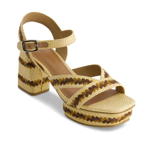BERNARDO FOOTWEAR BERNARDO FOOTWEAR LIANA EMBROIDERED PLATFORM SANDAL