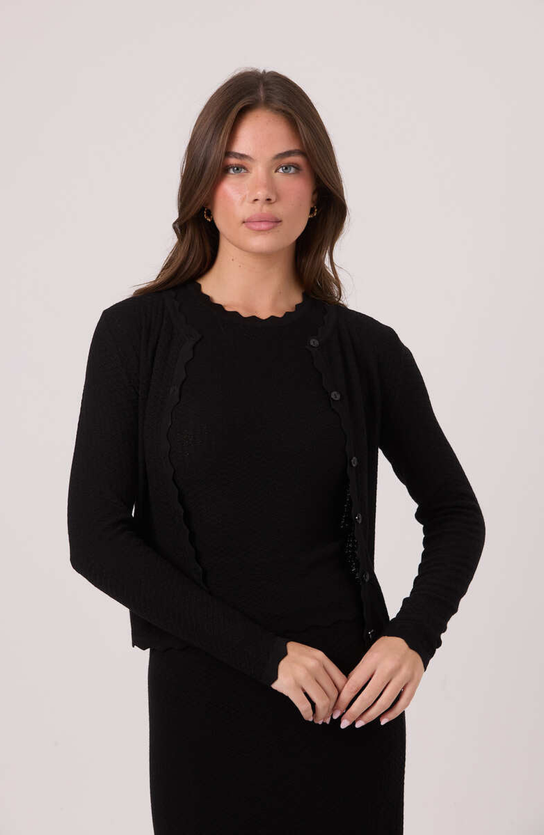 By Tess Collection Katie Twinset, Main, color, Black