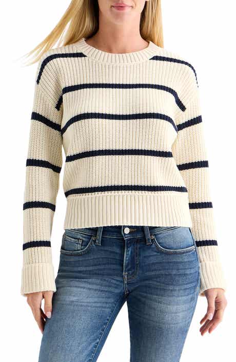Lucky Brand Stripe Crewneck Sweater
