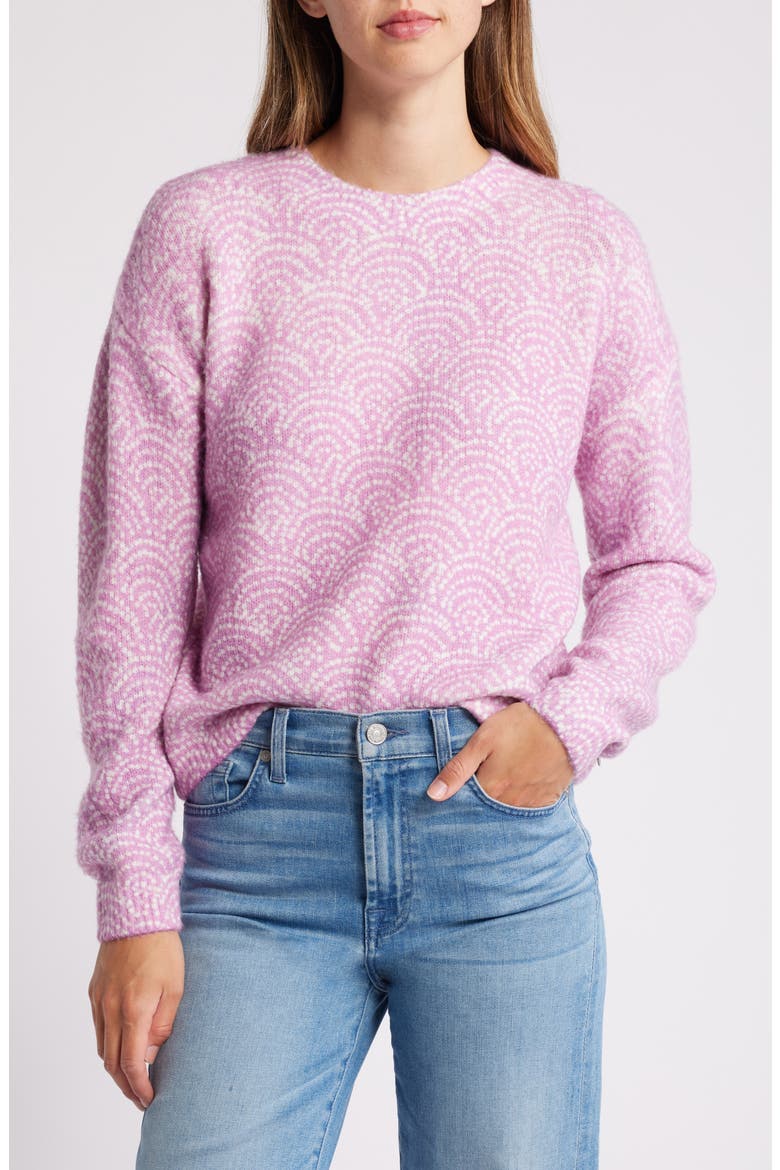 Ella Crewneck Sweater, Main, color, PINK