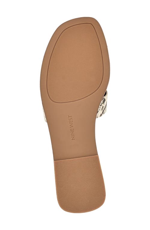 Nine West Giny Slide Sandal In Multi