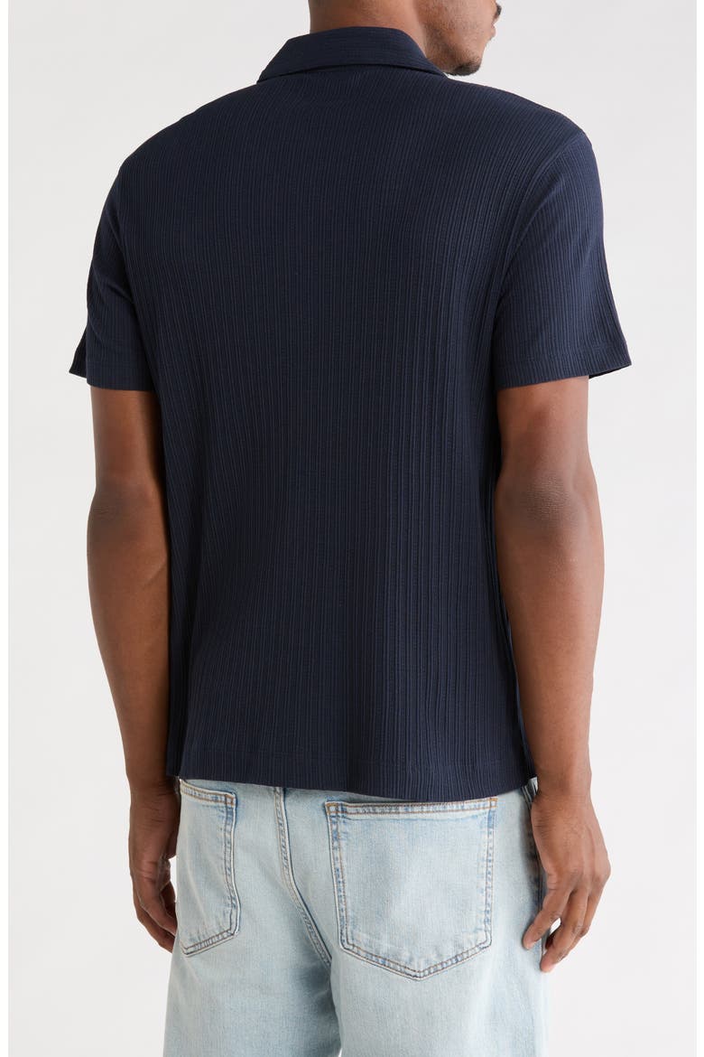 Raised Rib Knit Polo, Alternate, color, 413 DARK SAPPHIRE