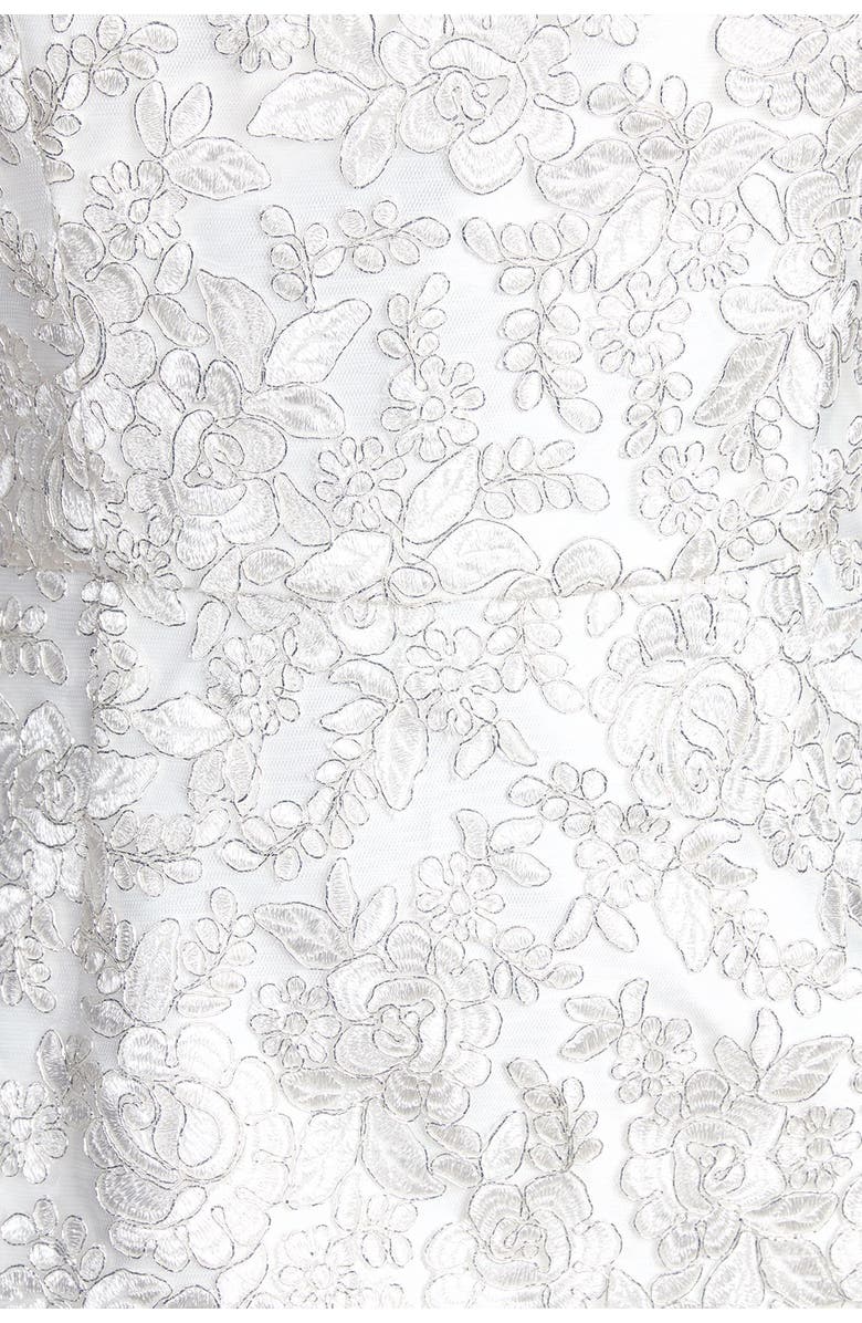 Coast Ornate Lace Maxi Wedding Dress, Alternate, color, Ivory