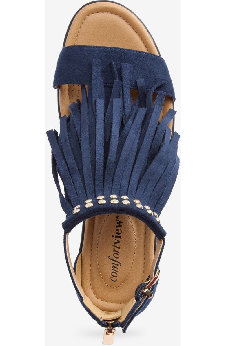 Comfortview The Carmella Sandal, Alternate, color, Navy