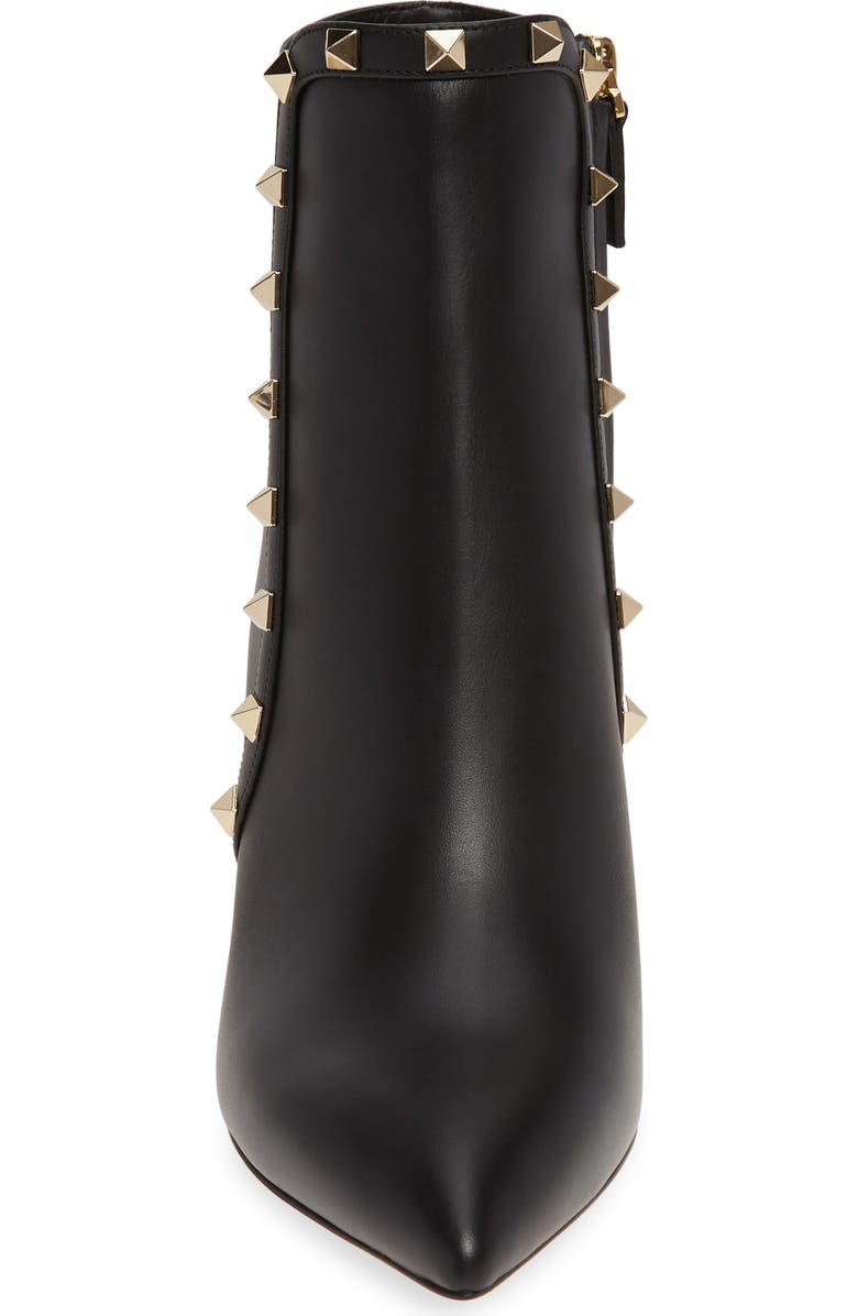 Valentino Garavani Rockstud Pointed Toe Bootie, Alternate, color,