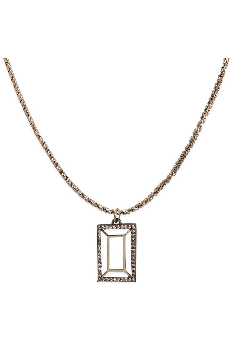 VAZIO PENDANT, Alternate, color, White Rhodium Plated
